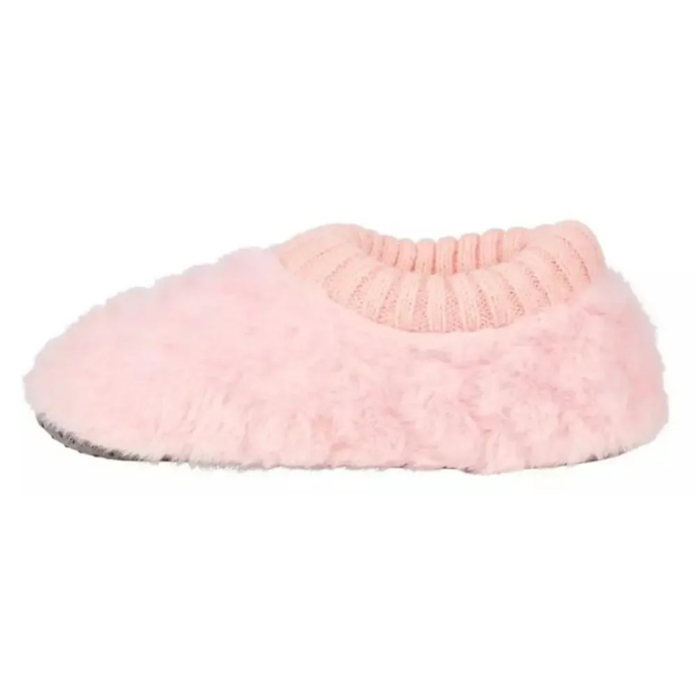 Northeast Outfitters Cozy Cabin Girls' Fur Heart Slippers Youth Small